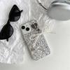Pearl bow pendant love mobile phone case for Iphone16Promax Epoxy sequins Apple 17 women's models