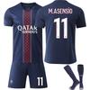25-26 Paris Main Old Model Number Home Football Jersey for Kids and Adults M.ASENSiO #11