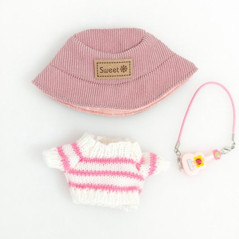 Popular Doll Sweater with Plush Hat and Accessories For Children Creative Pretend Play Game Figure Doll Display Decors