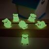 6Pcs DIY Garden Decors Cute Luminous Piggy Miniature Figurines Pig Cake Toppers