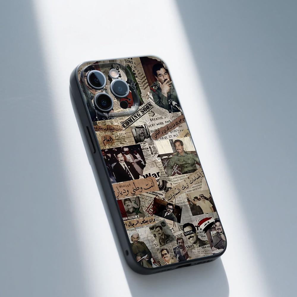 

Sadam Hussain Iraq Phone Case For iPhone 16,15,14,13,12,11,Pro,Max,Plus,X,XS,XR,SE,8,7,Mini,Soft Silicone Black Case iPhone15pro
