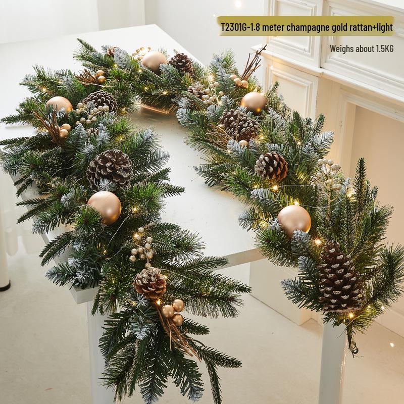 Christmas Snowflake Garland for Hotels, Malls, Windows, Doors & Stair Handrails