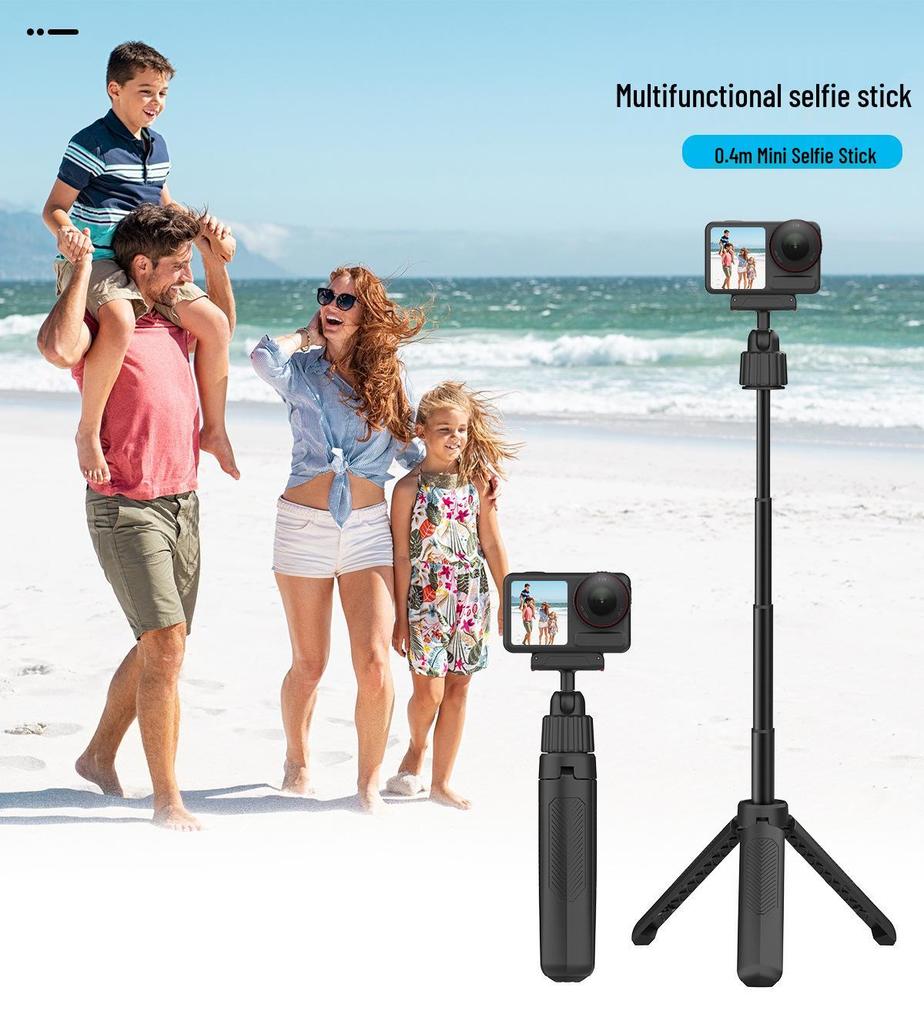 Action6 Nano Sport Camera Magnetic Quick-Release Adapter with Mini Handheld Selfie Stick and Bullet Interface