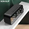 High Volume Mini Alarm Clock Small Size LED Alarm Clock Wireless Audio Bluetooth Speaker  Home Use