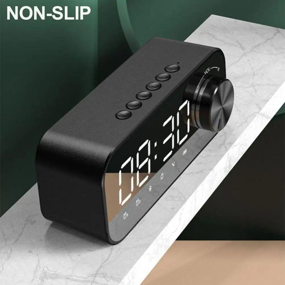 High Volume Mini Alarm Clock Small Size LED Alarm Clock Wireless Audio Bluetooth Speaker  Home Use