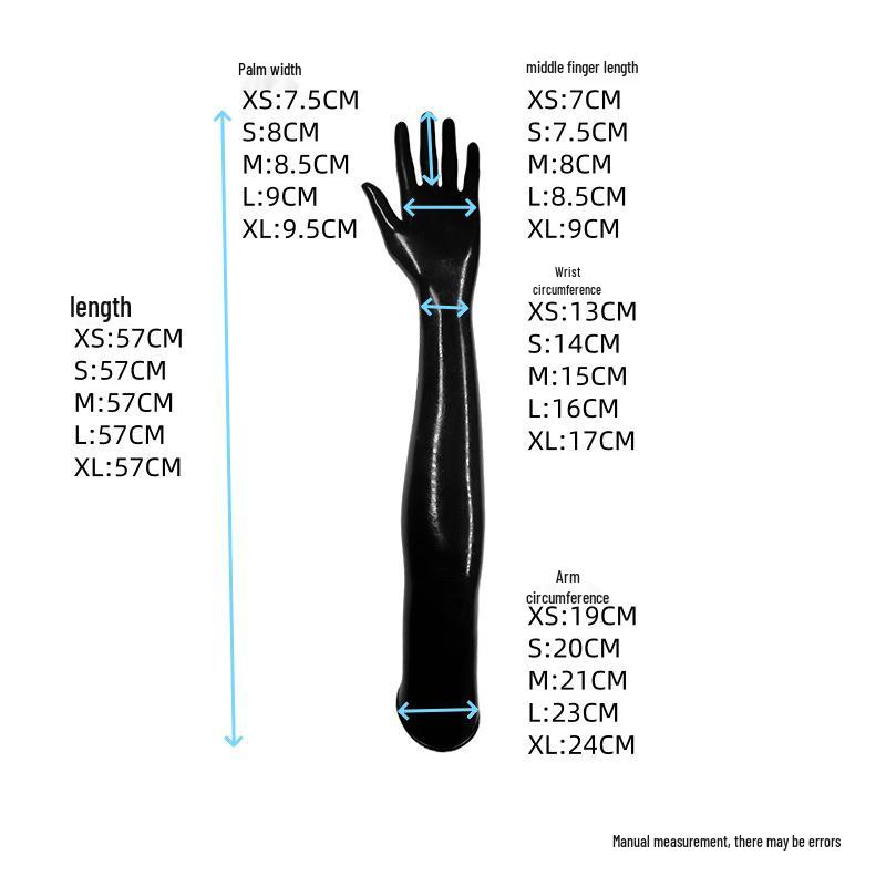 Latex Gloves / Long 0.4mm Shiny Latex Suit