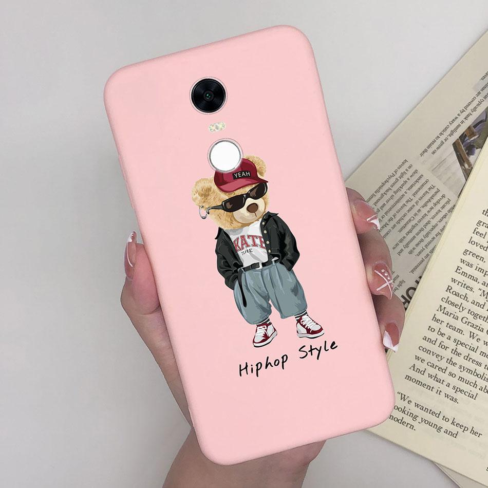 Cute Cartoon Case For Xiaomi Redmi 5 Plus Case Soft Painted Matte Silicone Back Cover For Redmi5 Plus Redmi 5+ Phone Cases Funda