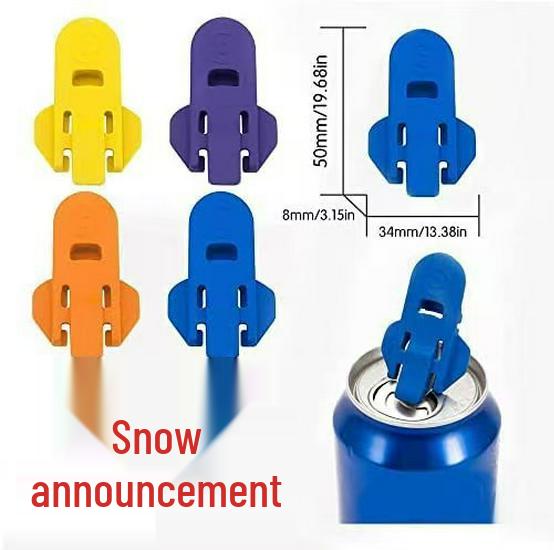 Temu Cross-Border Handheld Easy Can & Bottle Opener – Dustproof & Resealable.