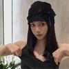 Trendy Beanies Ribbon Hat for Party Goers Stage Performances Knit Hat
