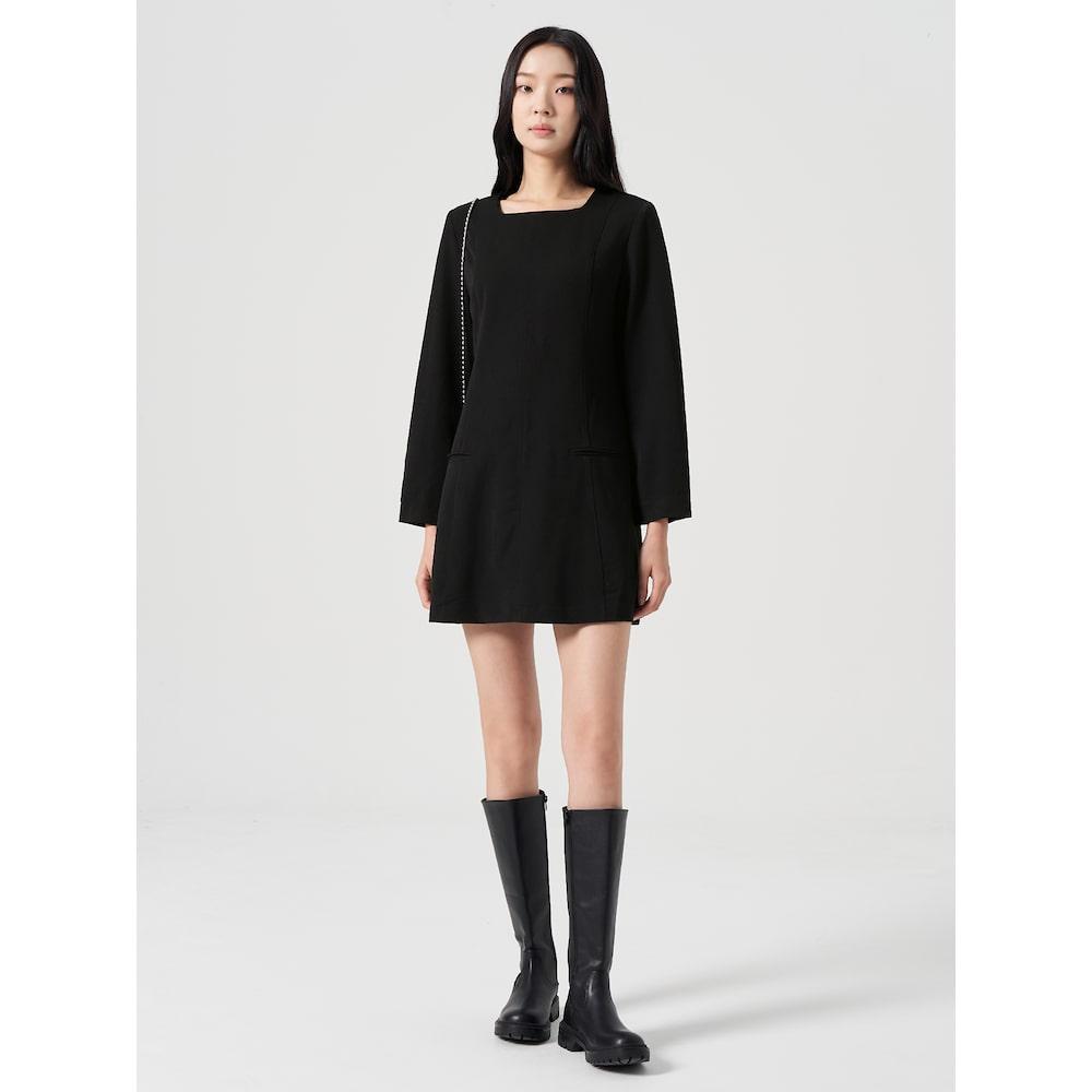 8seconds Long-Sleeved Mini Dress Black