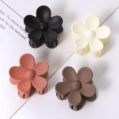 Flower Hairpins Spring Plastic Hairgrips Cute Headwear Barrettes Hair Claws Hair Accessories Hair Claw Frosted Hair Clip