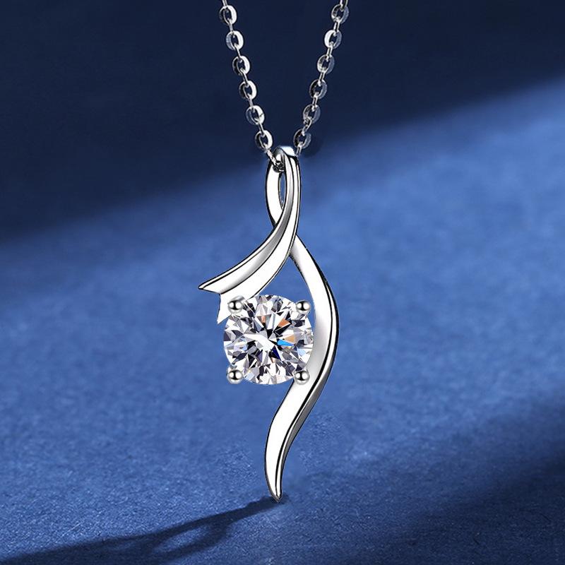 In the Mood for Love: Women s Light Luxury Cupid s Arrow Pendant Necklace 925 Silver