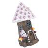Flower House Statue Solar Light Yard Lawn Ornament Decoration Solar Mushroom House Statue Light for 