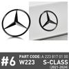 Car Original Rear Label Badge Sticker Decoration Tail Logo Replacement Accessory For W223 S500 S580 2021 2022 2023 FB1