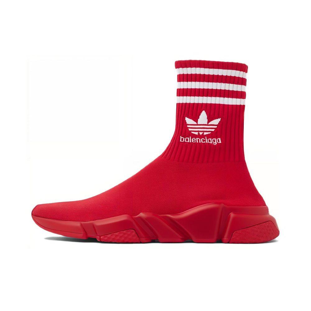 Balenciaga X Adidas Logo Embroidered Sock
