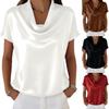Women's 2025 Batwing Sleeve Drape Top - Short-Sleeved, Versatile & Casual