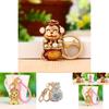 Shiny Creative Metal Monkey Keychain For Women With Glittering Design Perfect For Gifts