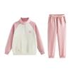 Set cu hanorac și pantaloni căptușiți cu fleece pentru fete