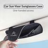 Leder Auto Brillenbox Sonnenbrillen Aufbewahrung Halter Für C4 C5 C1 Berlingo Celysee Cactus Picasso Aircross Saxo Grand
