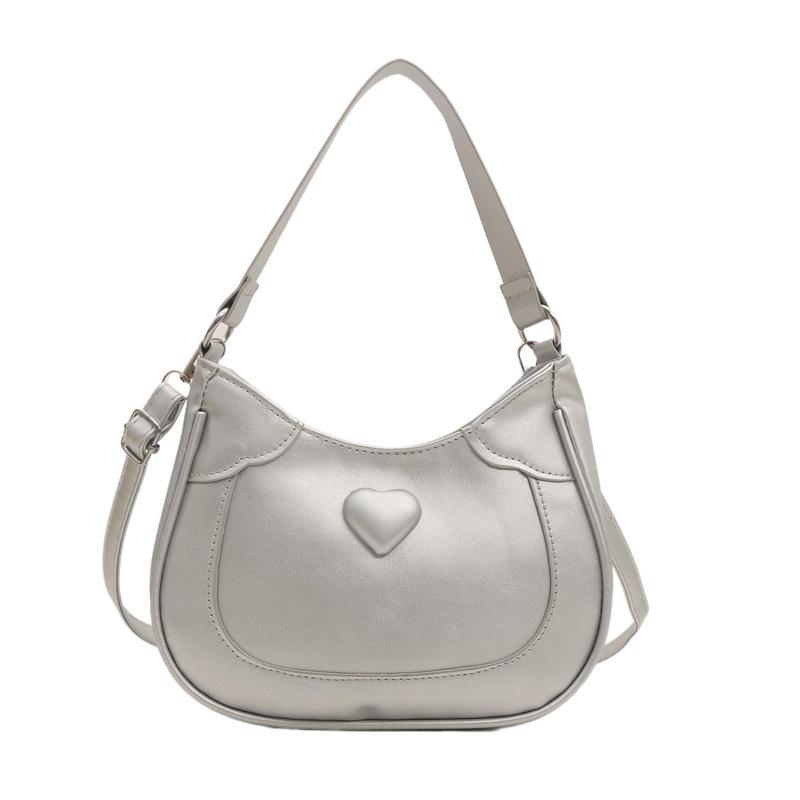 Bag Love Portable Small Square Bag Niche Pu Shoulder Bag Textured Versatile Messenger Bag