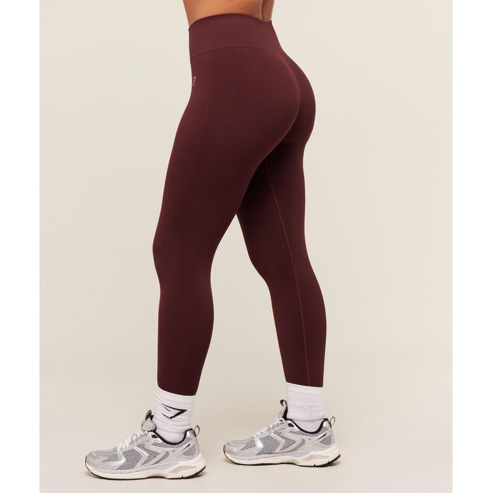 Gymshark Soft Sculpt Leggings Rich Maroon B2c7t Nbzq