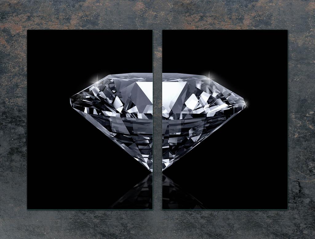 SZKLANA PŁYTA OCHRONNA DO KUCHNI 2x35x52 DIAMENT
