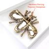 Stylish Luxury Glass Bee Brooches for Women Unisex Rhinestone Insect Pins Event Party Backpack Decoration Clothes Accessories