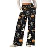 Women's Halloween Printed Fashionable Loose Casual Wide Leg Pants