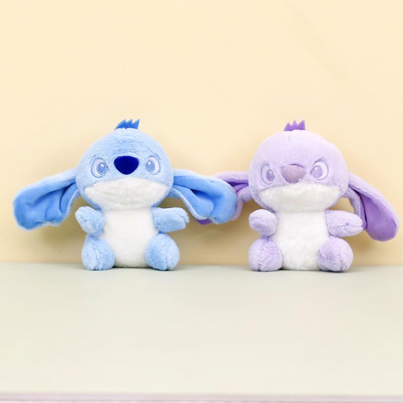 Adorable Stitch Plush Keychain Purple Cute 12cm Short Plush Toy For Bags
