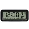 Small Digital Car Dashboard Clock Solar Powered & Rechargeable Clear LCD Time Display Watch Stick On Car Clock