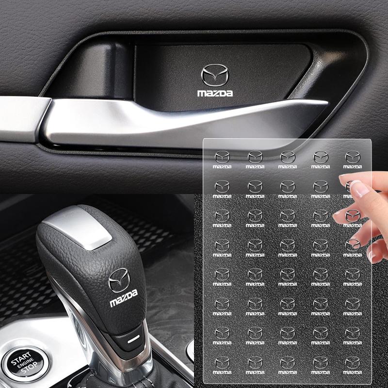 1/2/5/10pcs Car Sticker Steering Wheel Interior Sticker For Mazda 3 6 CX-3 CX-5 CX-8 MX-30 MX-5 BT-50 ATENZA ATENZA R360 FF26