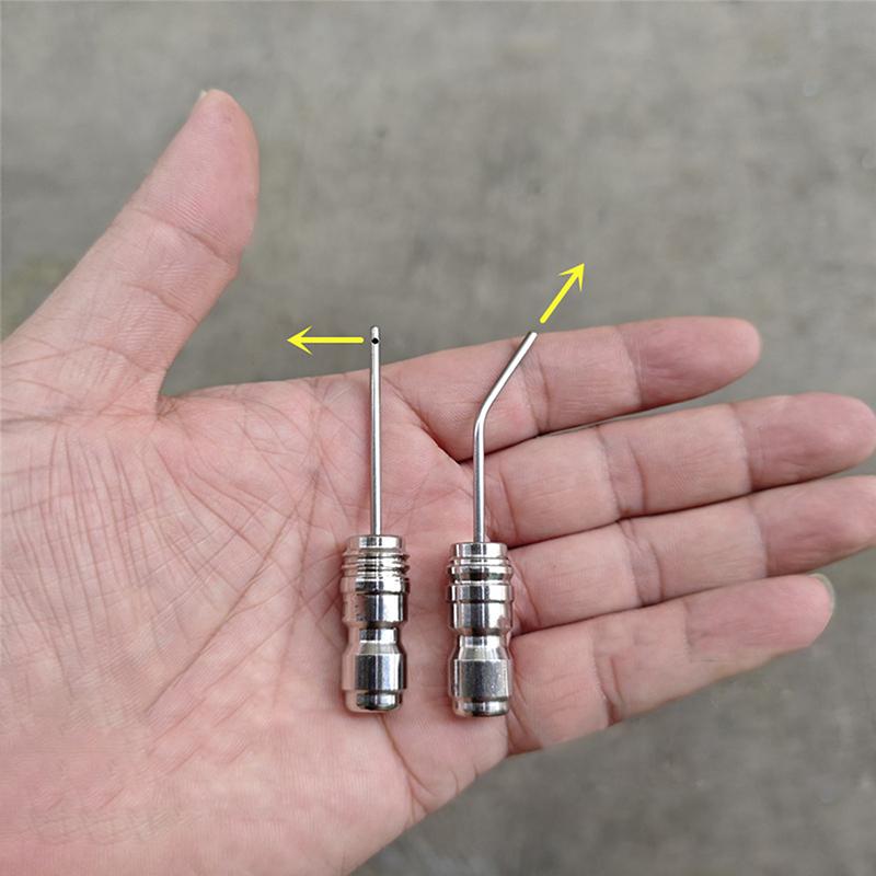 1Pcs High Pressure Cleaning Needle Nozzle 1/4" Quick Connect Slim Design For Deep Cleaning Ac & Car Washer Tanks