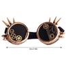 Retro Steampunk Goggles with Rivets Halloween Decorative Glasses Gear Glasses Steampunk Glasses for Cosplay Enthusiasts