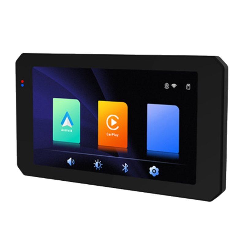 Portable Digital Display Motorcycle 5 Inch Display Wireless Carplay Android Auto Pallyer Navigation Screen