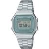 Digital Watch Vintage Series A168WA-3AY (Silver X Blue Green)