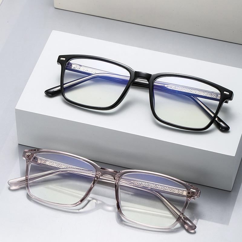 2026 Fashion Classic Retro Square Men's and Women's Eyeglass Frame Casual Business Anti Blue Light Optical Prescription Glasses