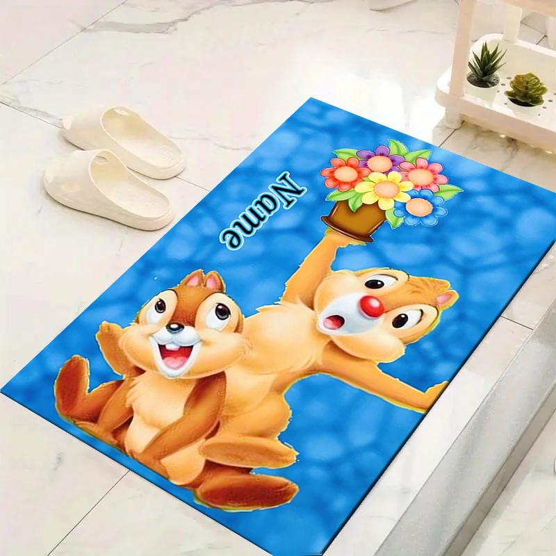Custom 1Pc Floral Chip Dale Adventure Rug Office Carpet Indoor Outdoor Entrance Doormat Nonslip Soft And Comfortable Living Room D91616