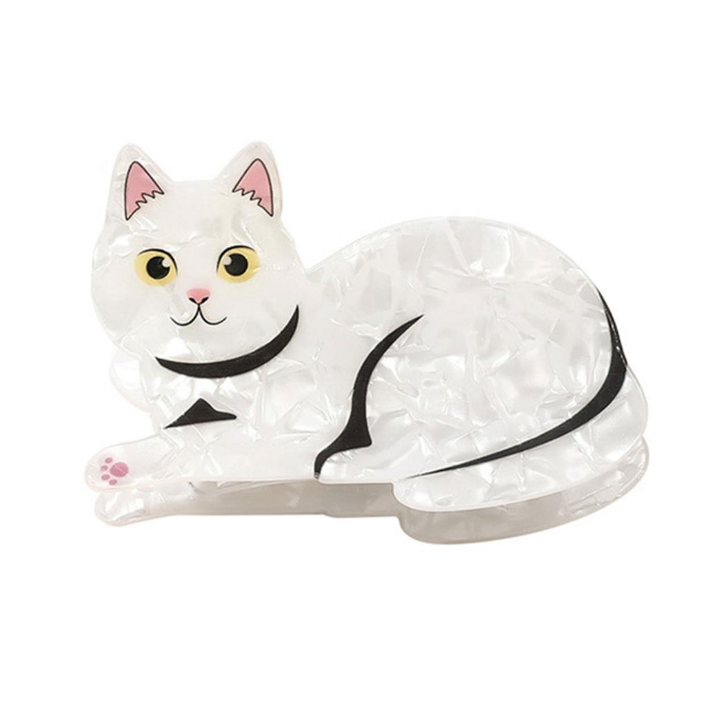 Cute Cat Hair Claw Clips Ponytail Top Clip Large Grab Clip Strong Hold for Women Thick Hair & Thin Hair Easy To Use