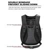 Carbon Fiber Motorcycle Backpack Motocross Helmet Bag Waterproof Motorsport Riding Backpack Expandable Hard Shell Bag Reflective