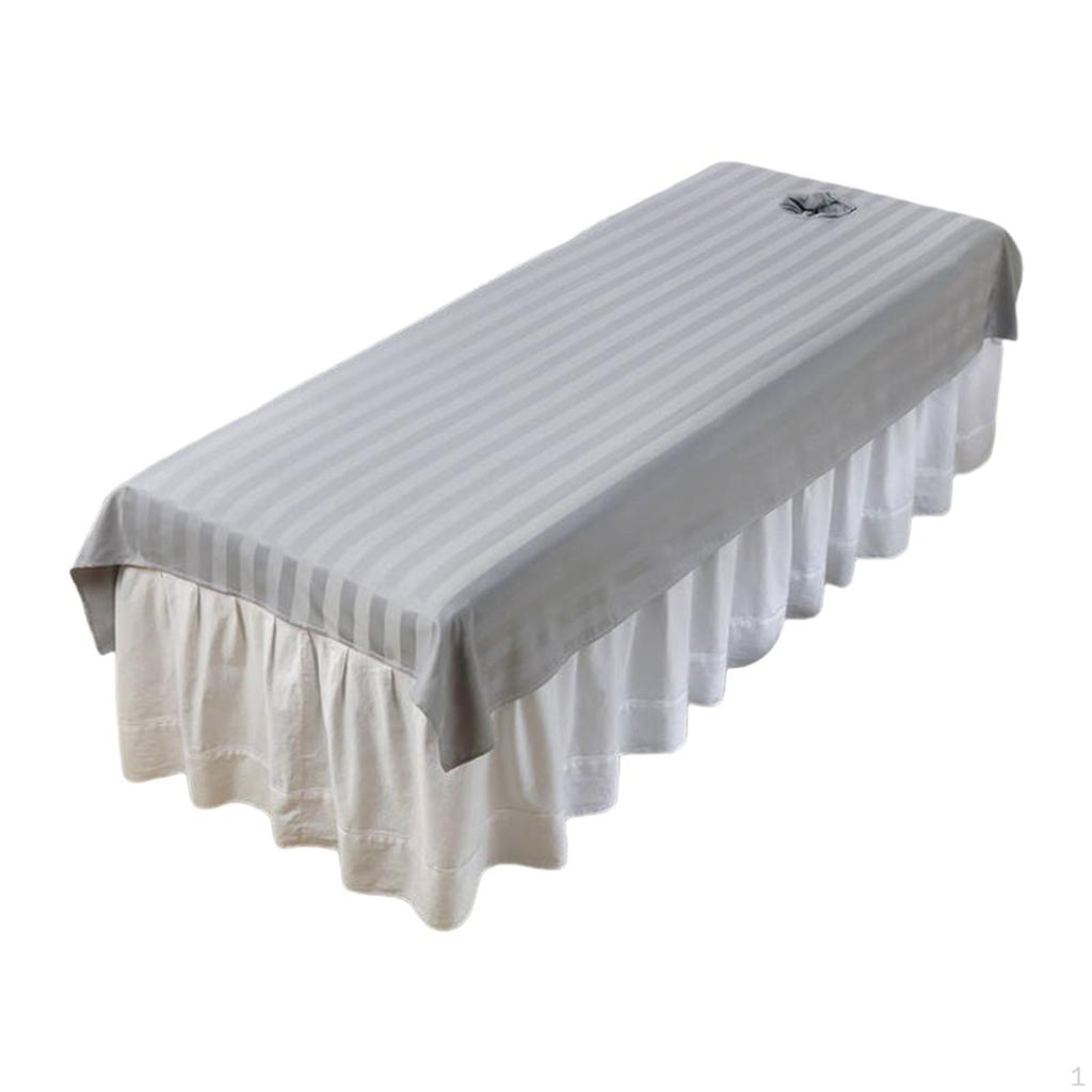 Couch Cover for Salon with Face Opening, Portable Protector Beauty Bed In Indoor Settings