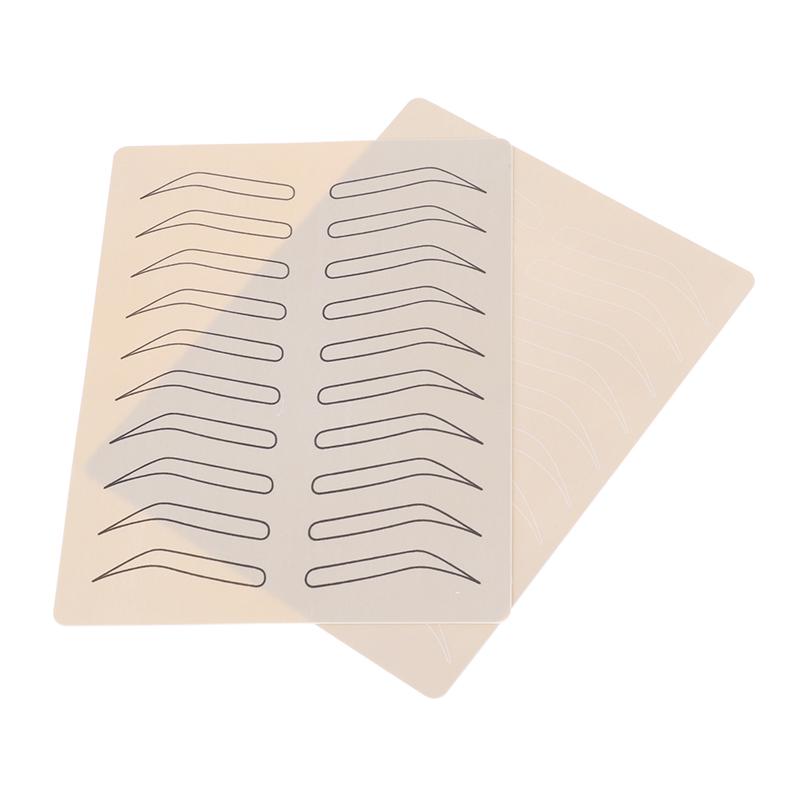 Rubber Tattoo Practice Fake Skin False Eyebrows Tattoo Training Learning 7"X6"
