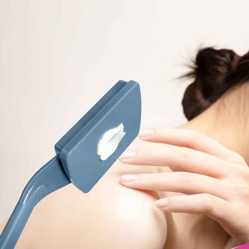 Lotion-Applikator, Duschgel-Bürste, gepolsterte Bürste mit langem Griff, zur Selbstanwendung für die Rückseite, Füße, Hautcreme, Sonnenschutz