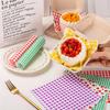 100Pcs Greaseproof Paper Liners Sandwich Wrapping Paper 7 Colors Wax Paper Sheets For BBQ Picnic Festival Party Fast Food
