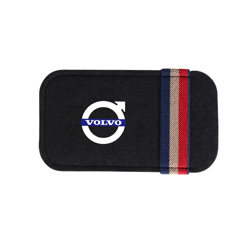 Für Volvo Rdesign V40 V50 S40 S90 XC90 S60 XC40 C40 S60 XC60 Auto Sonnenblende Brillenaufbewahrungstasche Sonnenbrillen-Organizer-Etui
