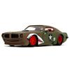 Jada TOYS 1/24 Scale BTM 1972 Pontiac Firebird Army Camo Die-Cast Model Car, American Car, Model Car, Camouflage Finish