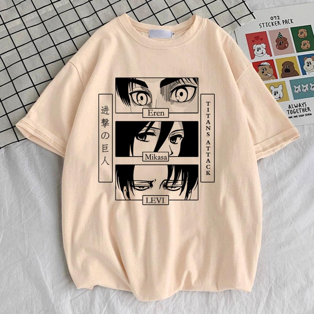 Attack on Titan tshirt girl Vintage Pop Culture Comfortable Digital top tees streetwear 2000s anime women Retro Pop Culture
