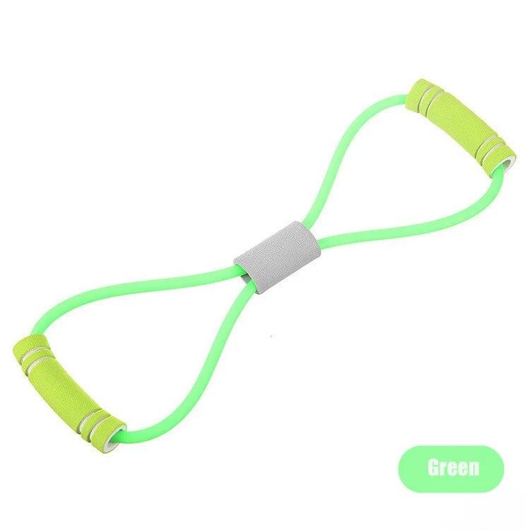 Resistance Fitness Band Yoga Gym Fitness Equipment Pull Rope Figure 8 Elastic Chest Expander Muscle Training Pull Rope