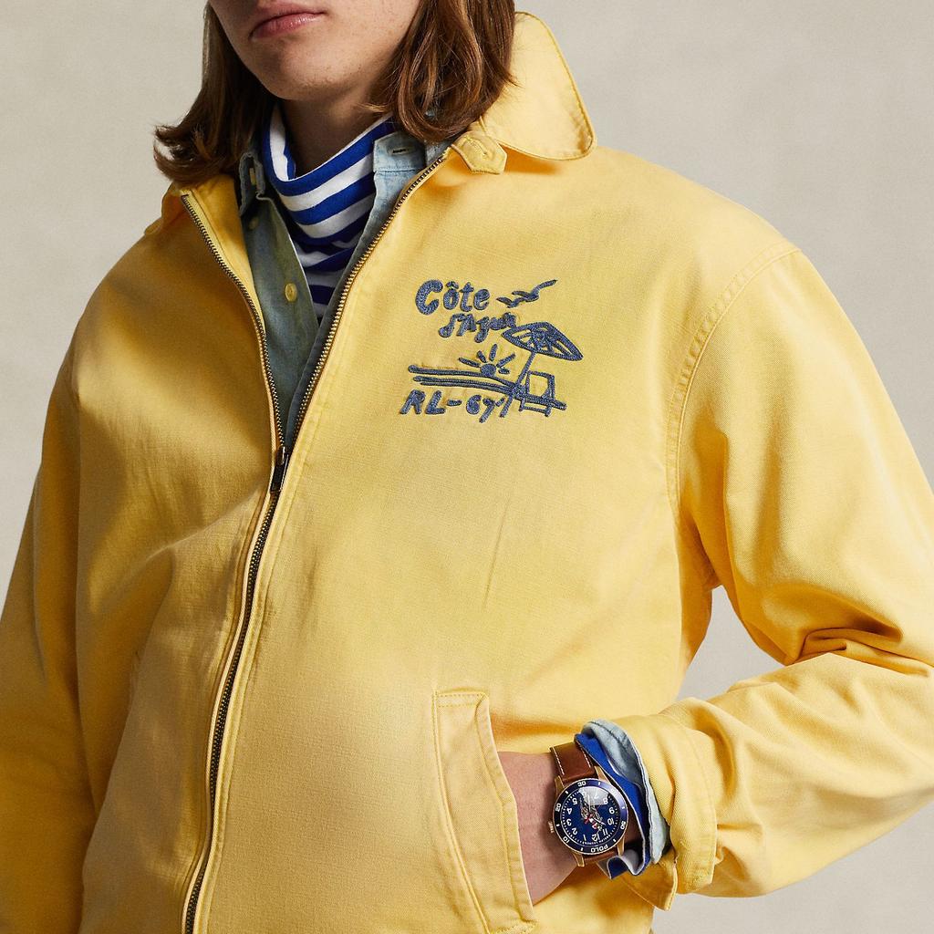 Polo Ralph Lauren Ss24 Letter Number Embroidered Casual Long Sleeve Jacket Men Jackets Lemon-Yellow MNPOOTW16021383-730