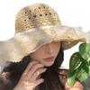 Foldable Handmade Lace Sun Hat: Breathable & Pastoral Style for Travel, Beach, or Outdoor Outings