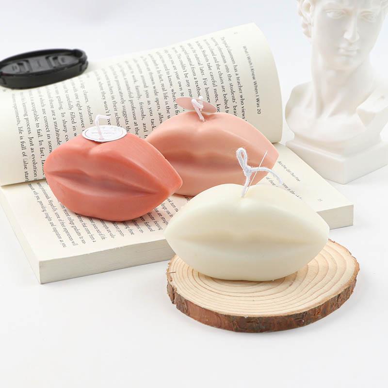 3D Bow-knot and Mouth Silicone Candle Mold Handmade Soy Wax Resin Soap Mould Scented Candle Making Molds Craft Gifts Home Decor